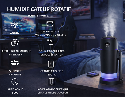 Humidificateur Ultrasonique AeraZen AeraSpin