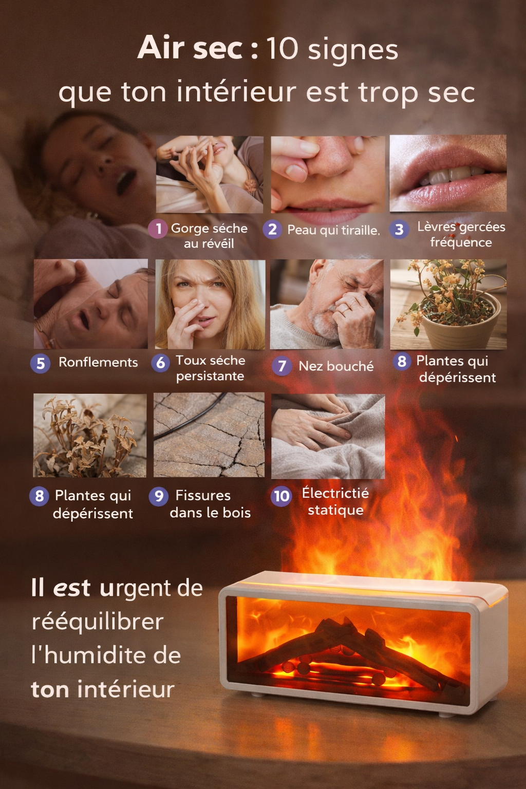 Air sec : 10 signes que ton intérieur est trop sec