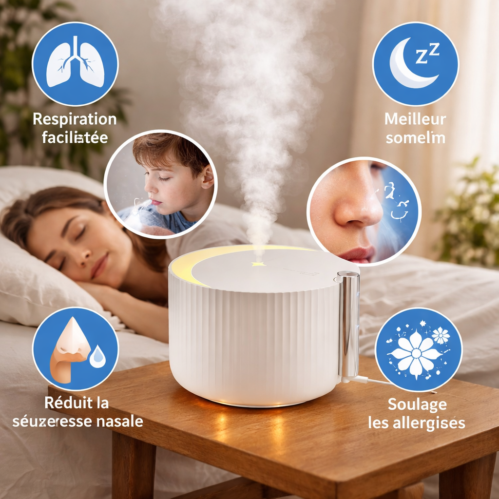 Bienfaits d’un humidificateur sur la respiration