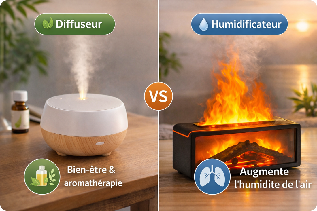 Humidificateur vs diffuseur :  les différences et lequel choisir ?