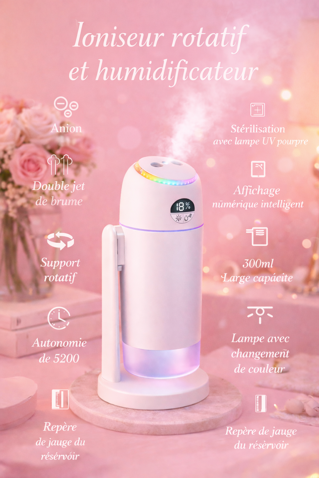 Humidificateur Ultrasonique AeraZen AeraSpin
