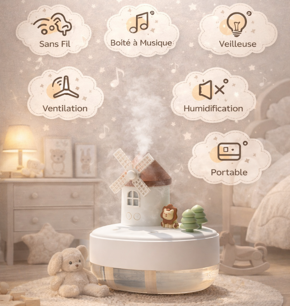 Humidificateur Ultrasonique AeraZen LullaMist