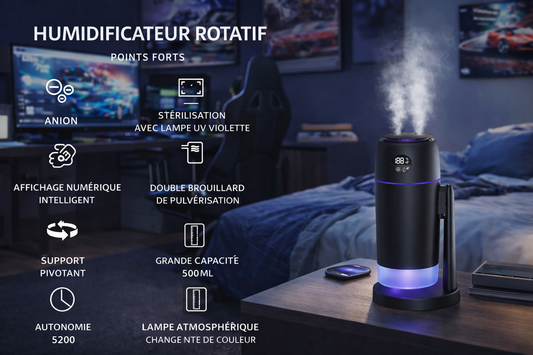 Humidificateur Ultrasonique AeraZen AeraSpin